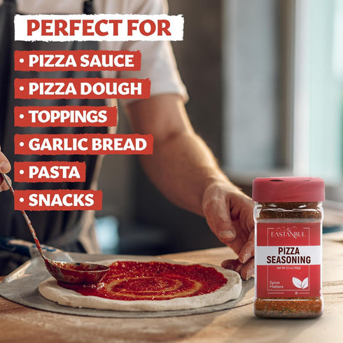 Eastanbul Pizza Seasoning Spice Blend, 5.29oz Italian Seasoning, Boosts Pizza Toppings, Herbal Pizza Blend, Pizza Spice Seasoning, Pizza Sprinkles...